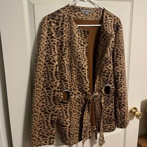 Kate and Mallory Animal Print Coat